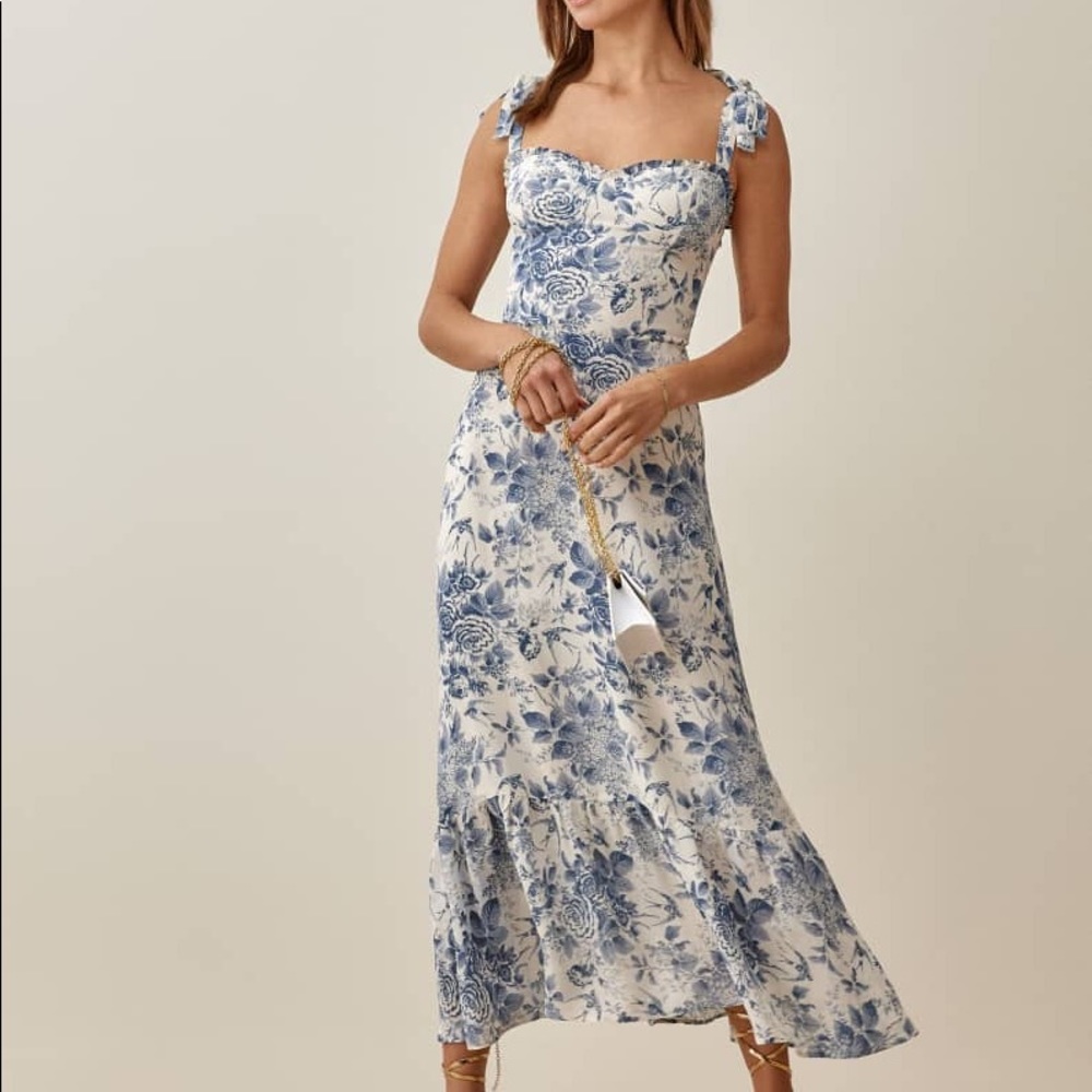 Reformation Nikita Dress in Pompadour
